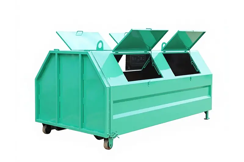 Mülltonne mit Hakenarm